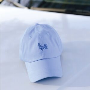 Light Blue Baseball Cap with Rooster Embroidery - Friend of Mine “Dolly” Hat